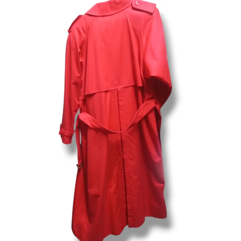 Burberry Vibrant Red Trench Coat - Picture 2 of 4
